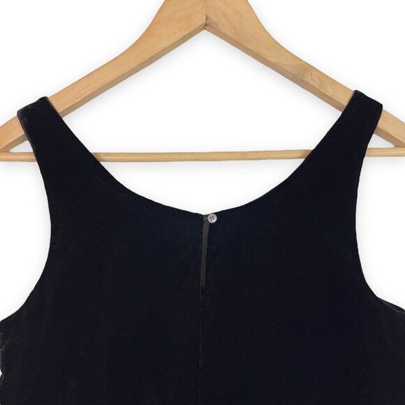 J. Crew Velvet Scoop Neck Tank with Button Back Detail - Picture 8 of 10